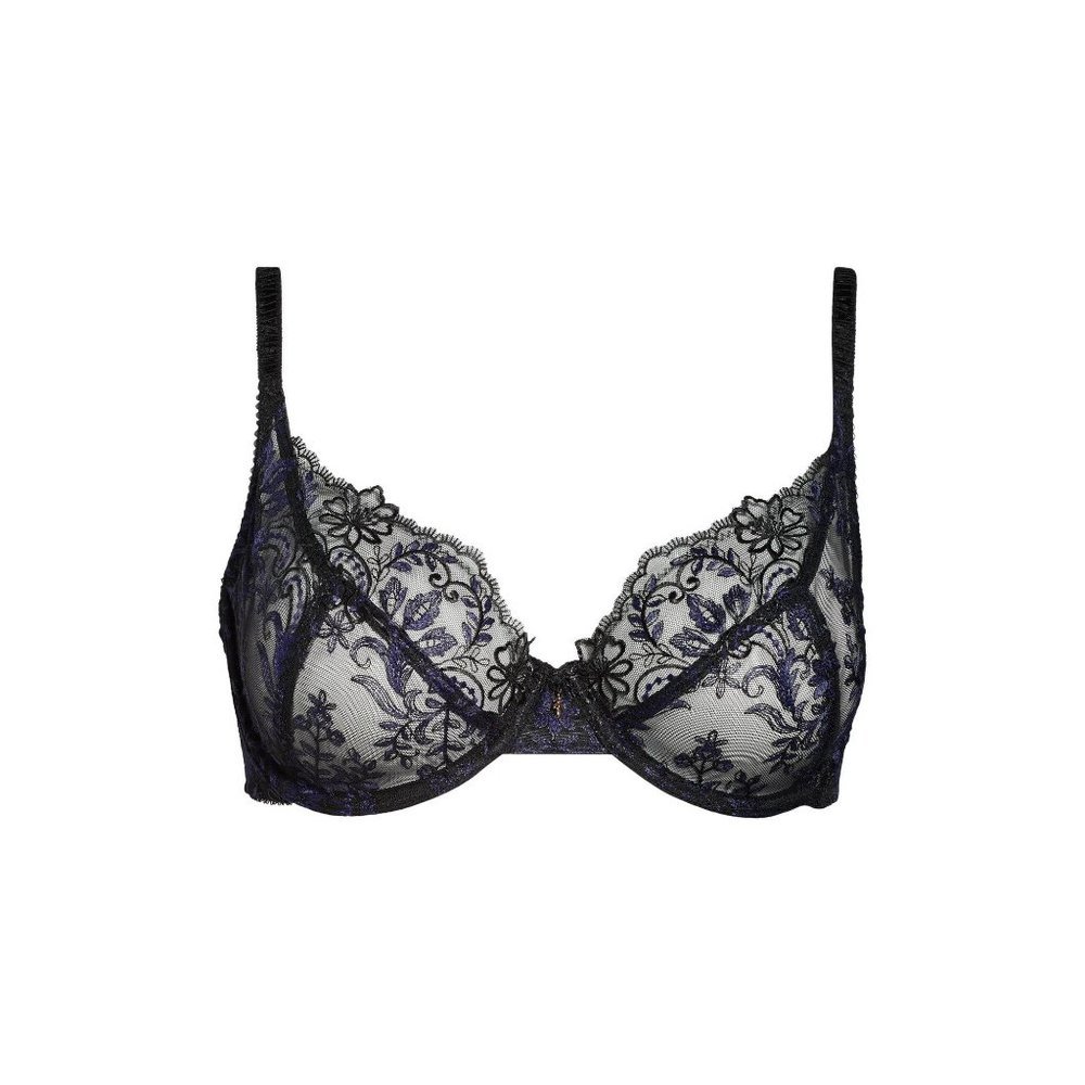WACOAL Scene Stealer Lace Underwire Bra Black 32DD #855312 NEW - Picture 7 of 13